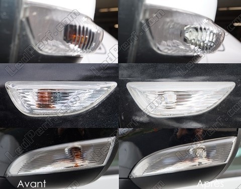 LED Boční Blinkry BMW řady 6 (E63 E64) před a po