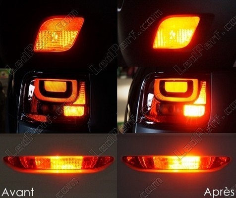 Led Zadní Mlhovka Dacia Logan 2 před a po