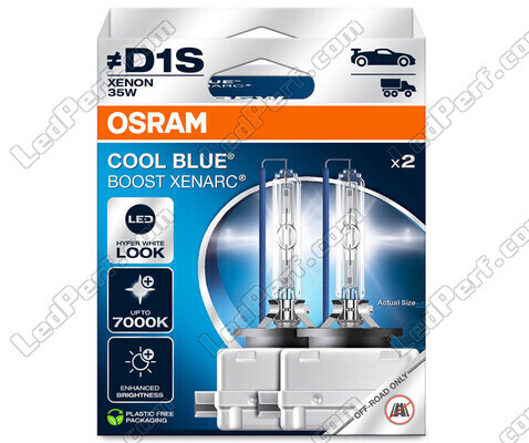 Žárovky Xenon D1S Osram Xenarc Cool Blue Boost 7000K ref: 66140CBB-H2B v balení po 2 žárovkách