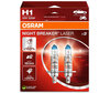 Balíček 2 H1 žárovek Osram Night Breaker Laser +150% - 64150NL-2HB