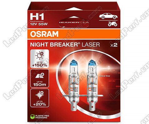 Balíček 2 H1 žárovek Osram Night Breaker Laser +150% - 64150NL-2HB