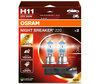 H11 žárovky OSRAM Night Breaker® 220 - 64211NB220-2HB - Duo Box