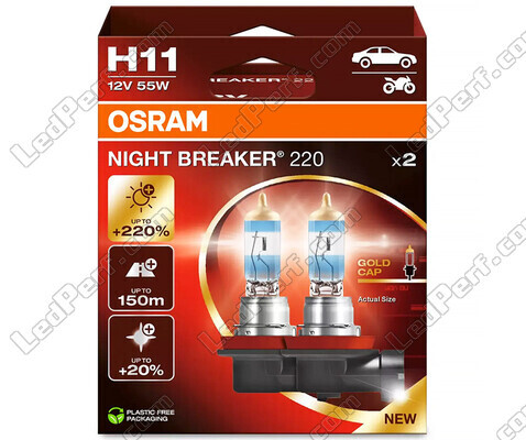 H11 žárovky OSRAM Night Breaker® 220 - 64211NB220-2HB - Duo Box