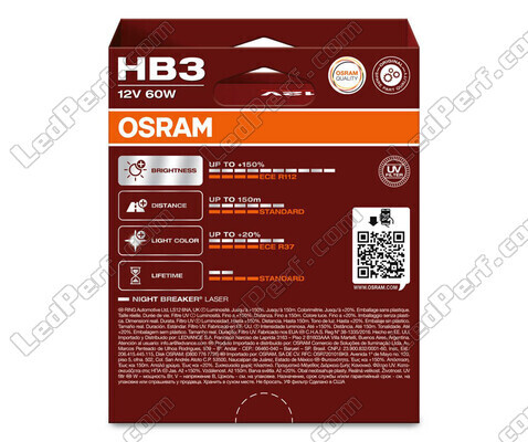 Balíček 2 HB3 žárovek Osram Night Breaker Laser +150% - 9005NL-2HB