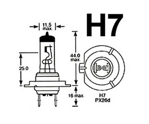 Ampoule à leds H7 - 6000K