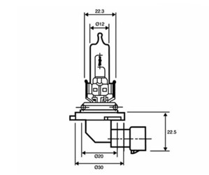 Ampoule à leds HB3 - 6000K