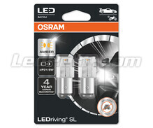 Oranžové P21/5W LED žárovky Osram LEDriving® SL - BAY15d