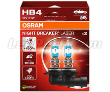 Balíček 2 HB4 žárovek Osram Night Breaker Laser +150% - 9006NL-2HB