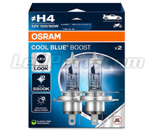 Pack de 2 H4 žárovky Osram Cool Blue Boost - 5500K - 62193CBB-2HB