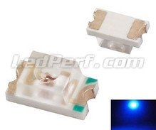 50 LED SMD 1206 modrá 60mcd