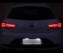 Pack LED (čistě bílá 6000K) zadní registrační značka pro Seat Leon 3 (5F)