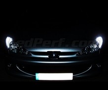 Balíček LED pozičních světel (bílý xenon) pro Peugeot 206