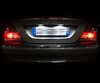 Pack LED (čistě bílá 6000K) zadní registrační značka pro Mercedes CLK CLK (W209)