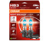 Balíček 2 HB3 žárovek Osram Night Breaker Laser +150% - 9005NL-2HB