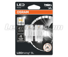 Oranžové W21W / WY21W LED žárovky Osram LEDriving® SL - W3x16d