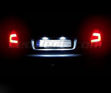 Pack LED (čistě bílá 6000K) zadní registrační značka pro Skoda Fabia 2 Facelift