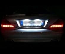 Pack LED (čistě bílá 6000K) zadní registrační značka pro Mercedes SL R230